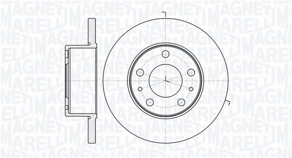 MAGNETI MARELLI Тормозной диск 361302040253